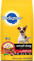 Pedigree Dog Food, Dry, Small Dog, Grilled Steak and Vegetable Flavor, 3.5-Lb.