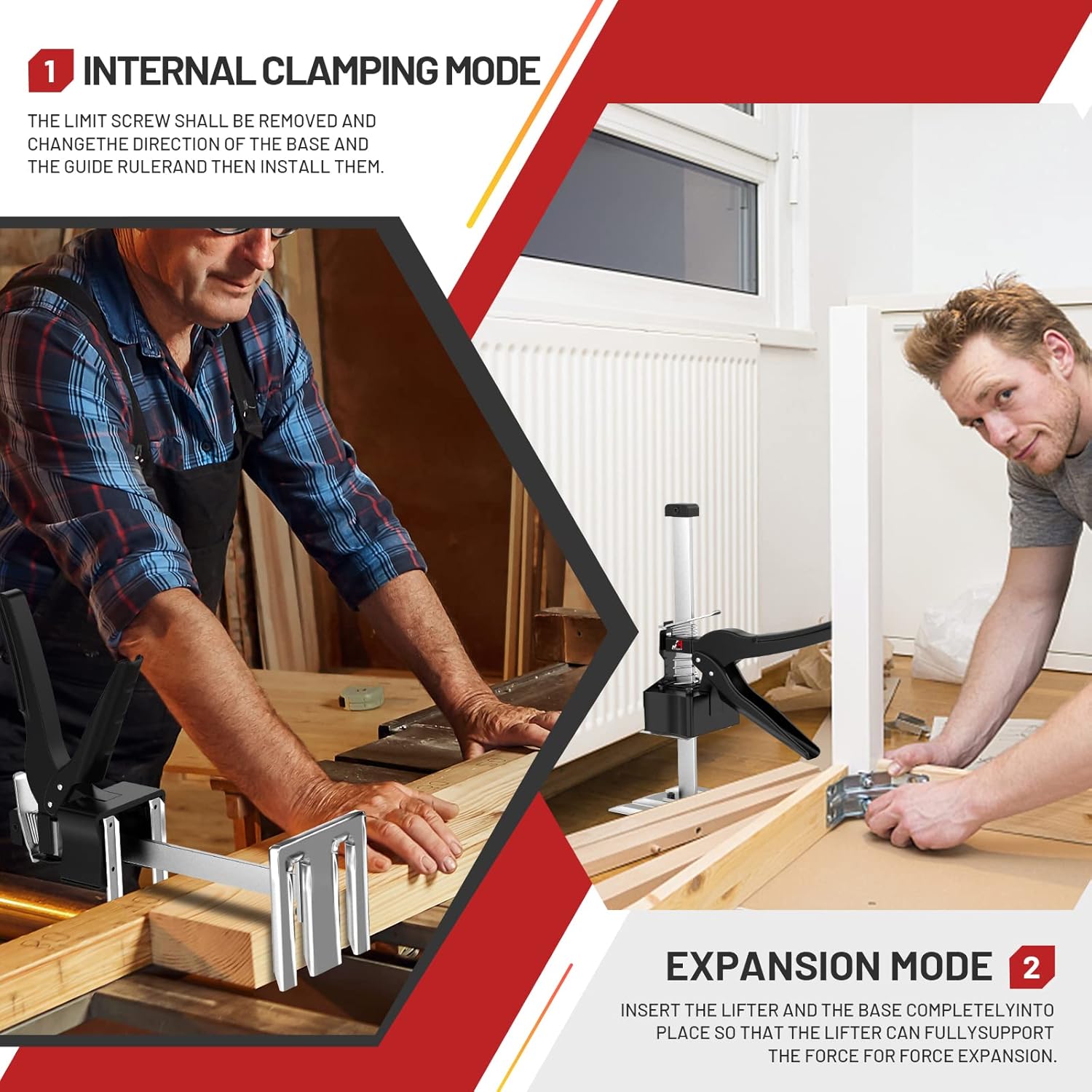 Construction Jack 2 Pack, Furniture Lifter for Cabinets and Tile, 440LBSa7