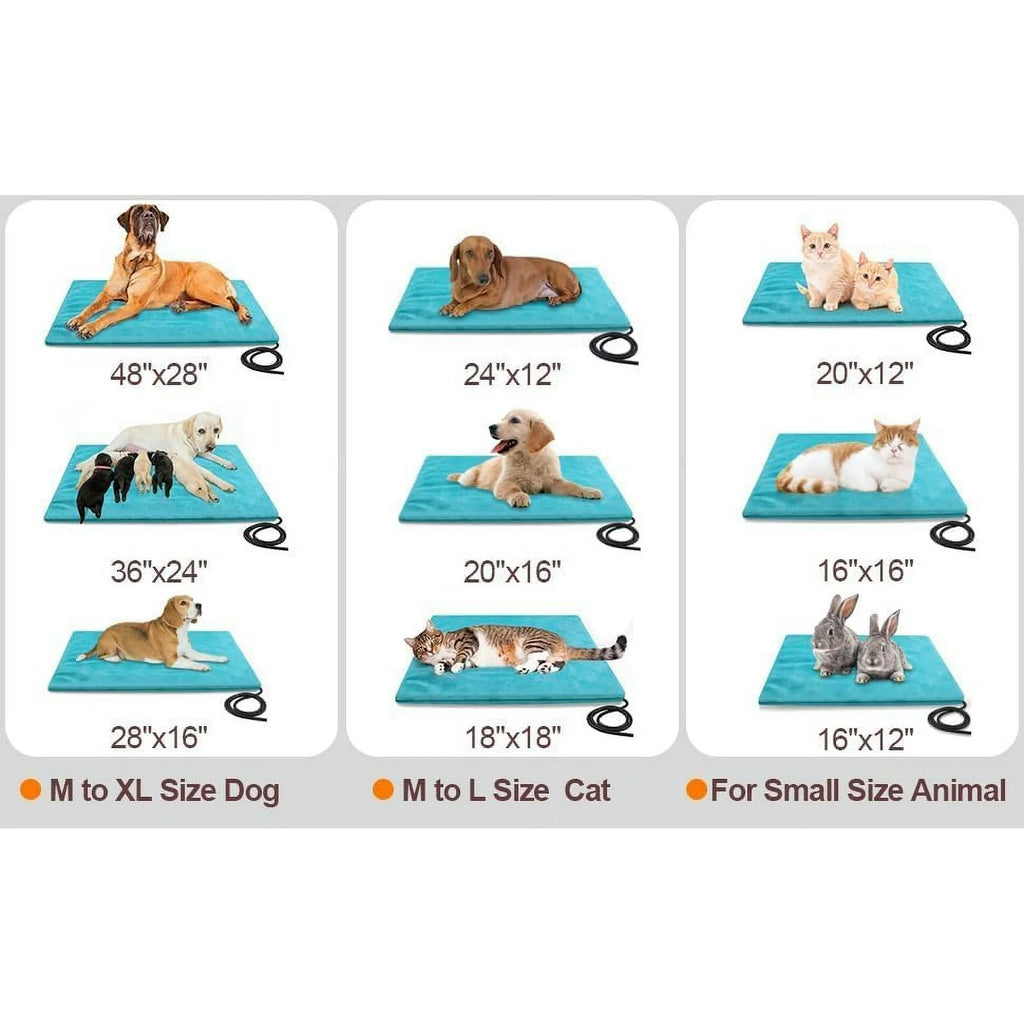 Outdoor Pet Heating Pad Waterproof Thermostat for Dogs Cats k7m