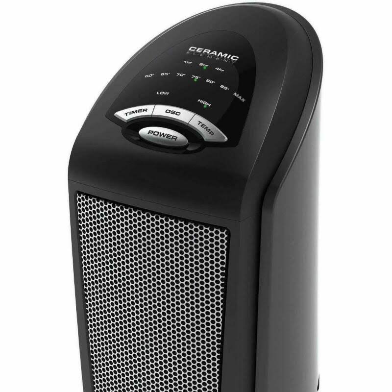 Ceramic Tower Space Heater with Remote k7p