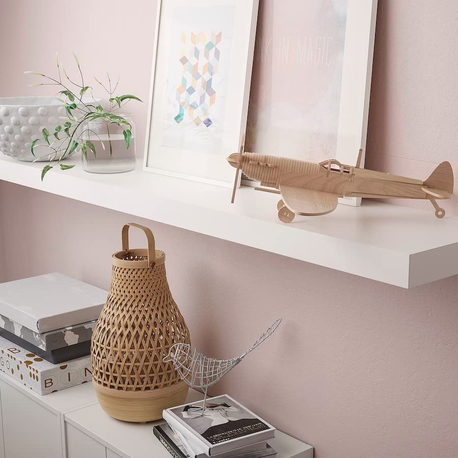 Wall shelf white 110x26 cm a7