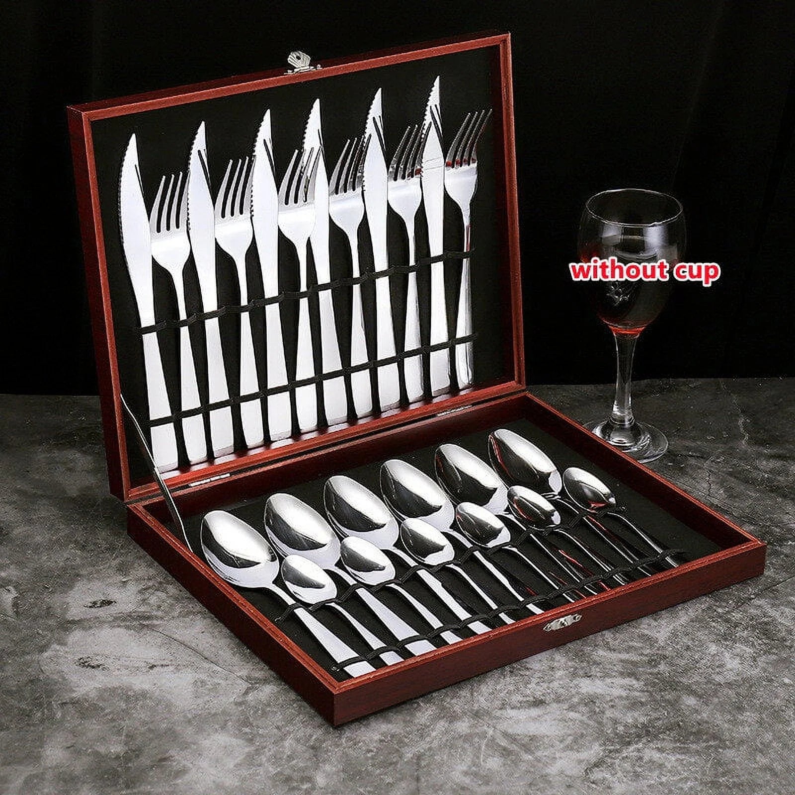 Stainless Steel Flatware Drying Rack Holder 24 Slot k7m