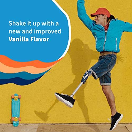 Vanilla Plant Protein Powder 22g Probiotics Digestive Enzymes k7