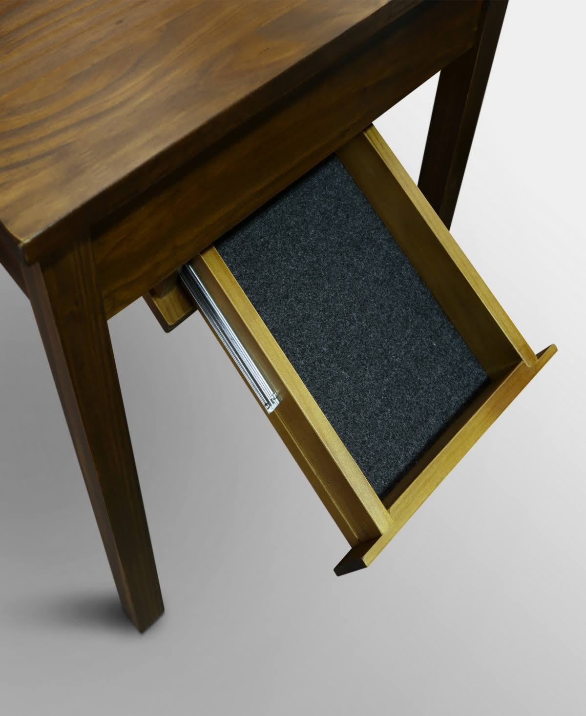 End Table with Concealed Drawer Brown k7m