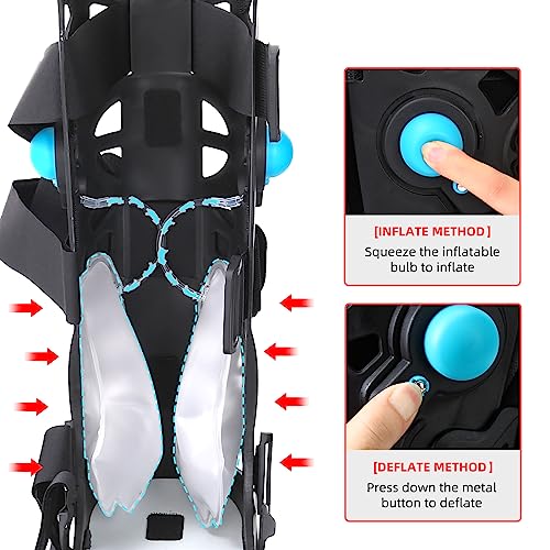 Tall Walker Fracture Boot Inflatable Air Cast for Ankle Pain Recovery q7