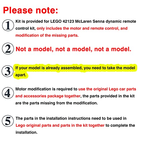 Motorized Light Upgrade Kit for Lego Technic Dodge Charger 42111 a7
