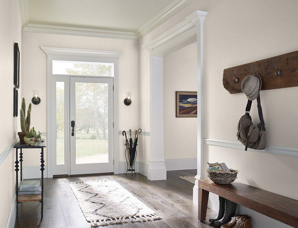 Paint & Primer Interior Matte Champagne White 1 Gallon a7