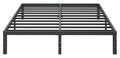 12 Inch Full Size Metal Bed Frame, Heavy Duty Steel Slat Mattress Foundation, No Box Spring Needed, Easy Assembly, Noise-Free, Black