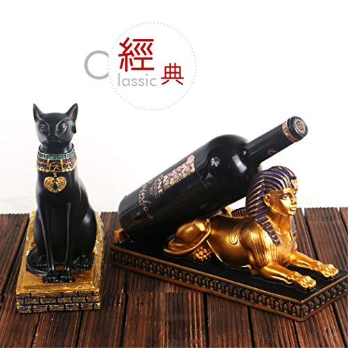 Wine Bottle Stand Rack Resin Sphinx Decoration k7