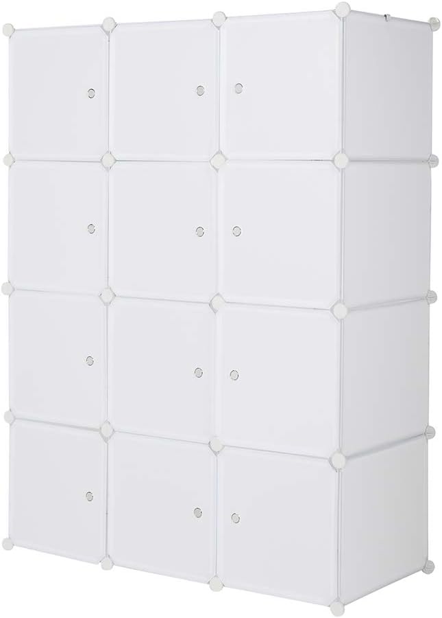 Cube Storage Organizer Shelves White a7