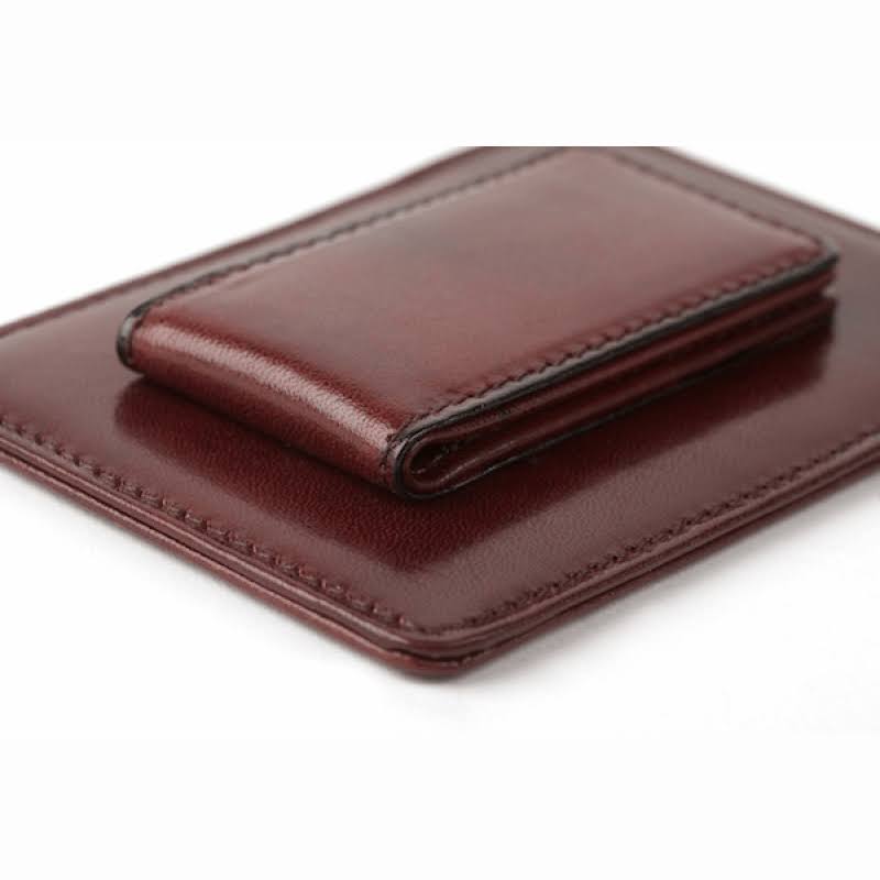 Leather Front Pocket Wallet Cognac k7
