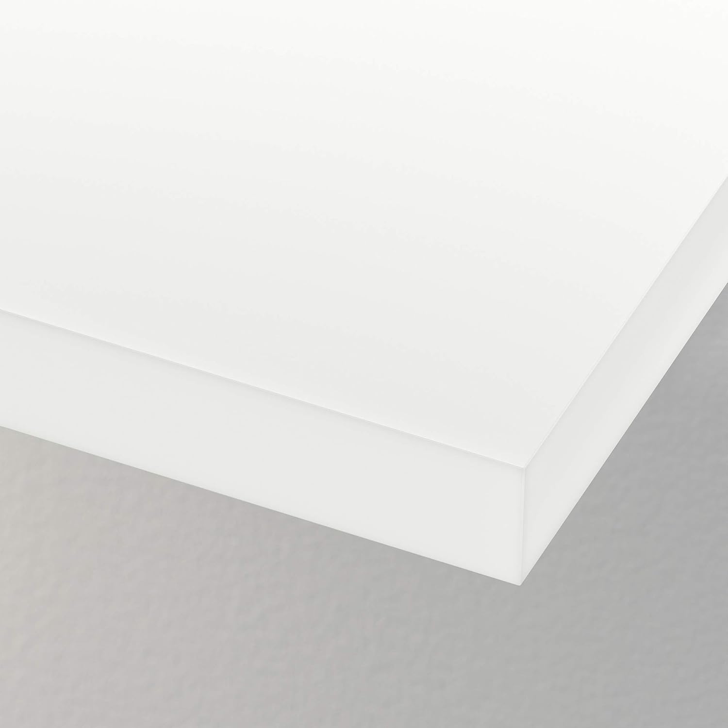 Wall shelf white 26x110 cm with mounting hardware k7