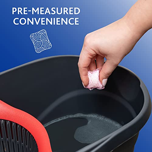 Microfiber Spin Mop & Bucket Floor Cleaning System with Hard Floor Cleaner Lavender 10 Count k7