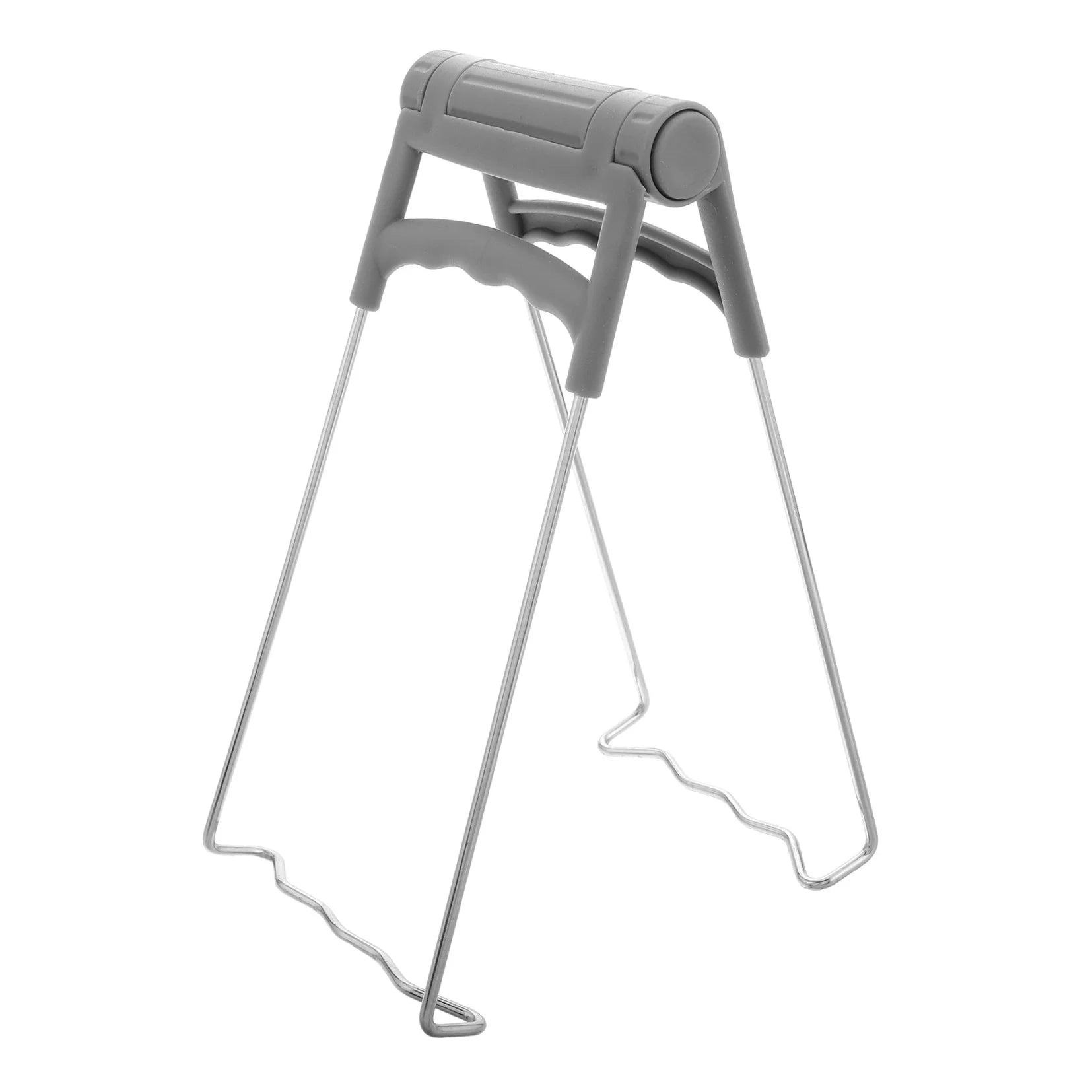 Kitchen Retriever Tongs Stainless Steel Gripper Grey k7