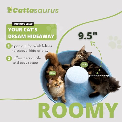 Cat Cave for Large Cats Scratch Detachable Washable Tunnel Bed a7