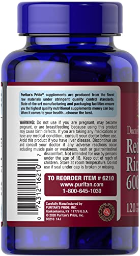 Red Yeast Rice 600mg Supplement a7