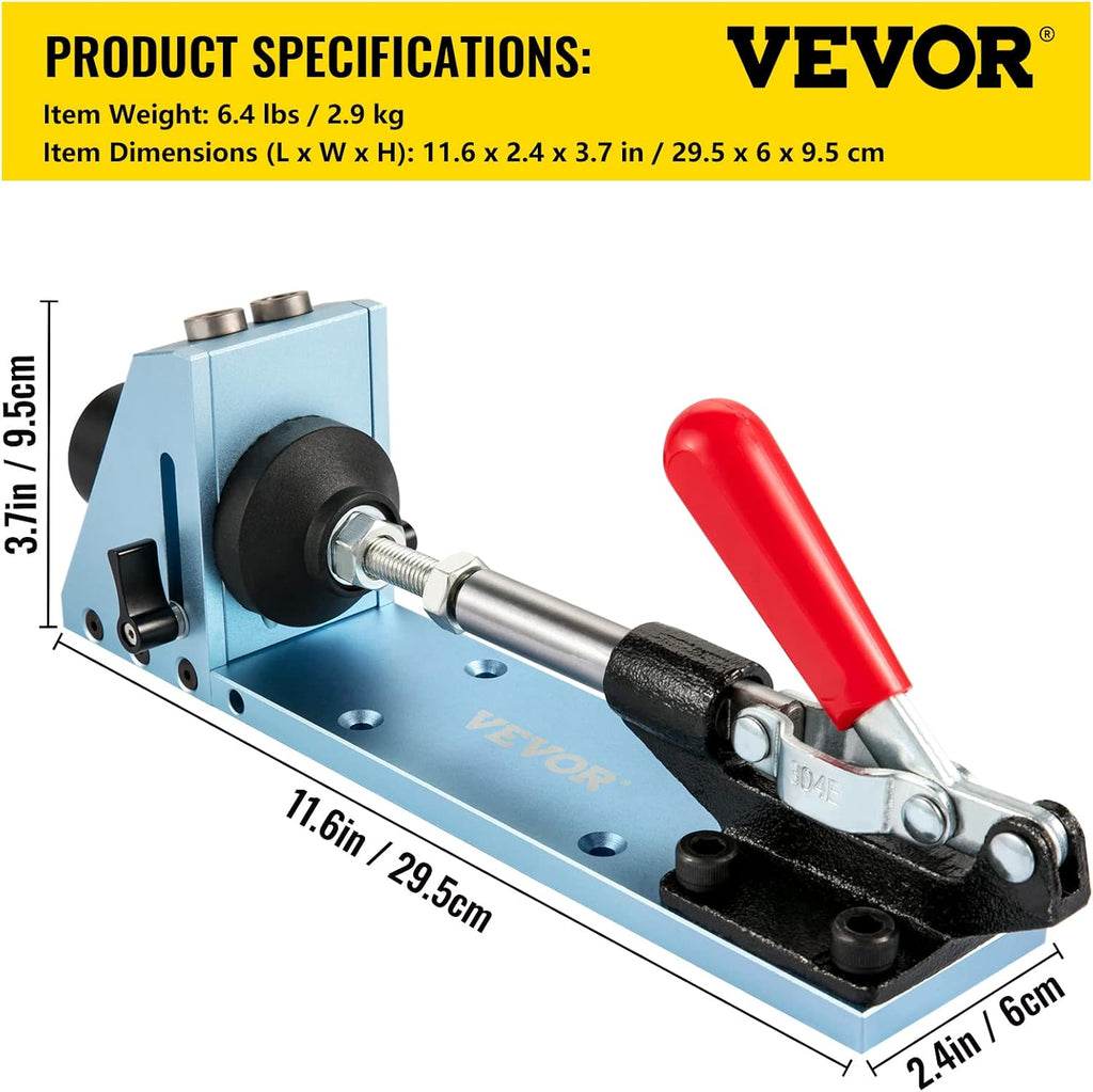 Pocket Hole Jig Kit with Adjustable Wood Joinery Tool a7