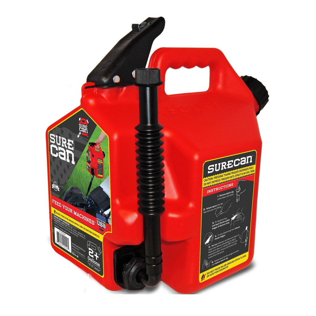 Gas Can 2.2 Gallon Easy Pour 2 Pack k7m