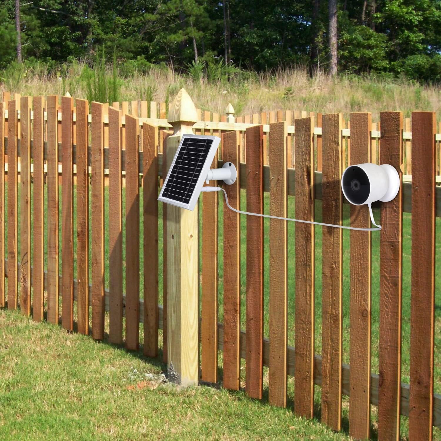 Solar Panel for Battery Camera Silver a7