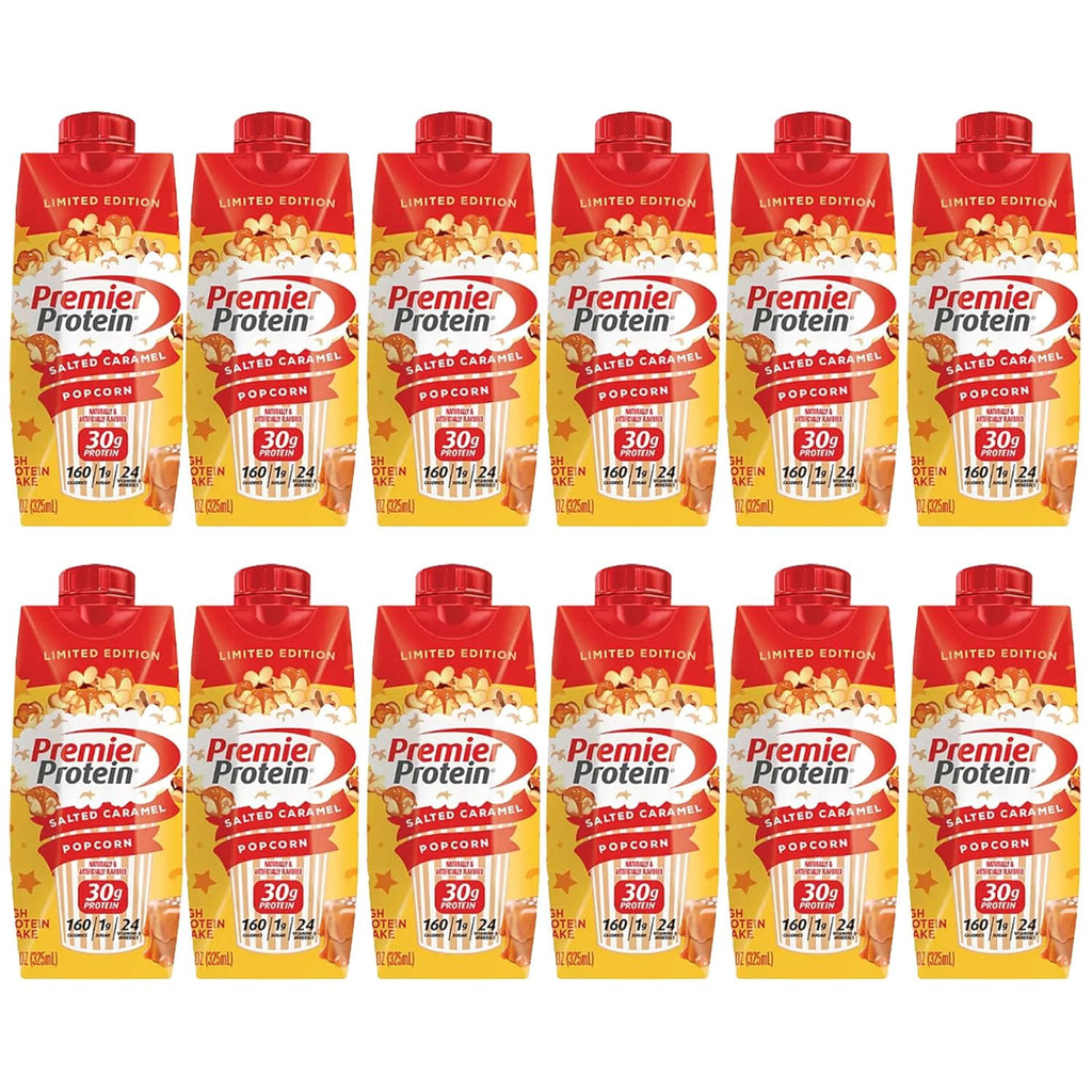 Protein Shake, Salted Caramel Popcorn (11 fl. oz., 12 pk.)