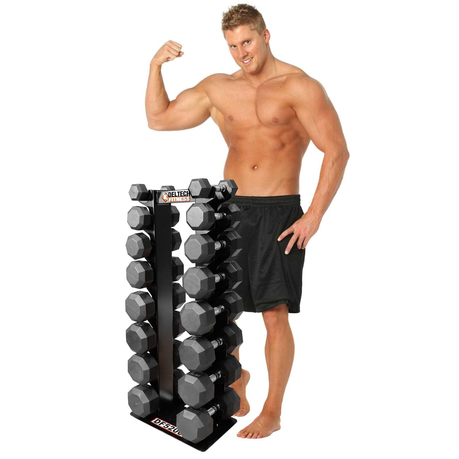 Deltech Fitness 8 Pair Vertical Dumbbell Rack DF5200 - Sports Supplies Online Store