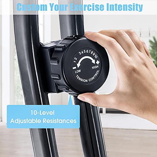 Exercise Bike 2-in-1 Magnetic Resistance Foldable Indoor Cycling k7