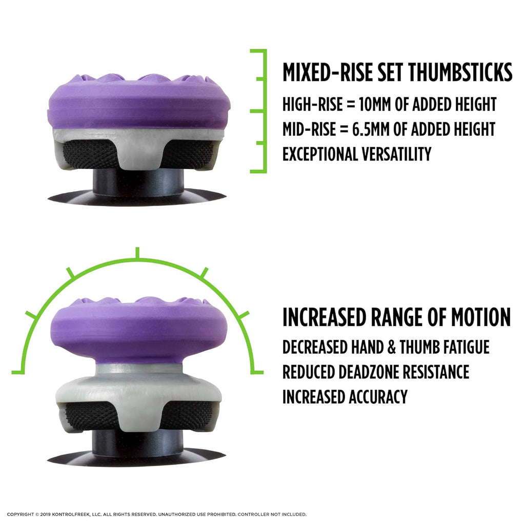 Gaming Thumbsticks for PS4 PS5 Purple a7
