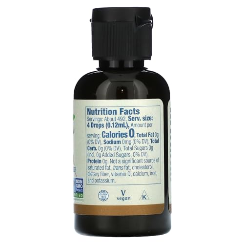 Vanilla Liquid Stevia Sweetener 2oz k7