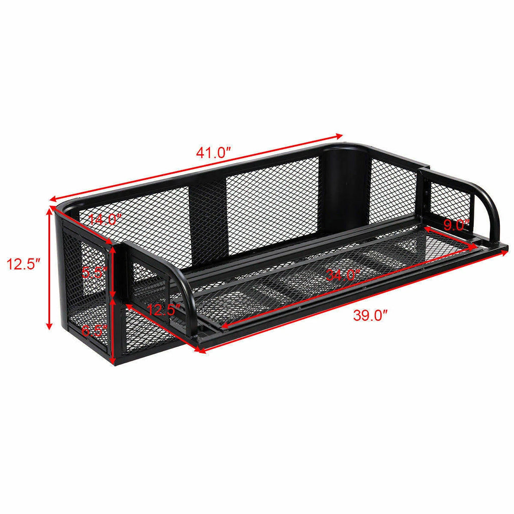 ATV UTV Rear Drop Basket Rack Steel Cargo q7k