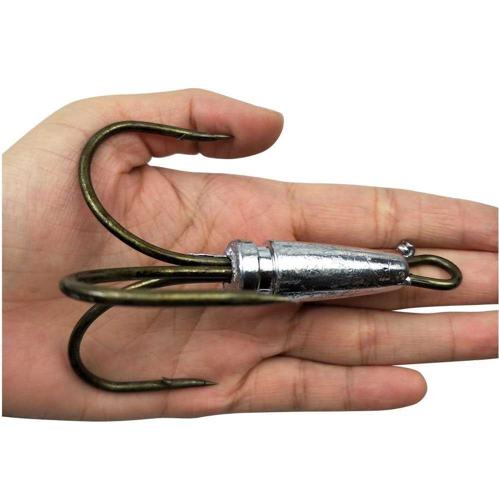 Snagging Weighted Treble Hooks 2pcs 5 Sizes k7m