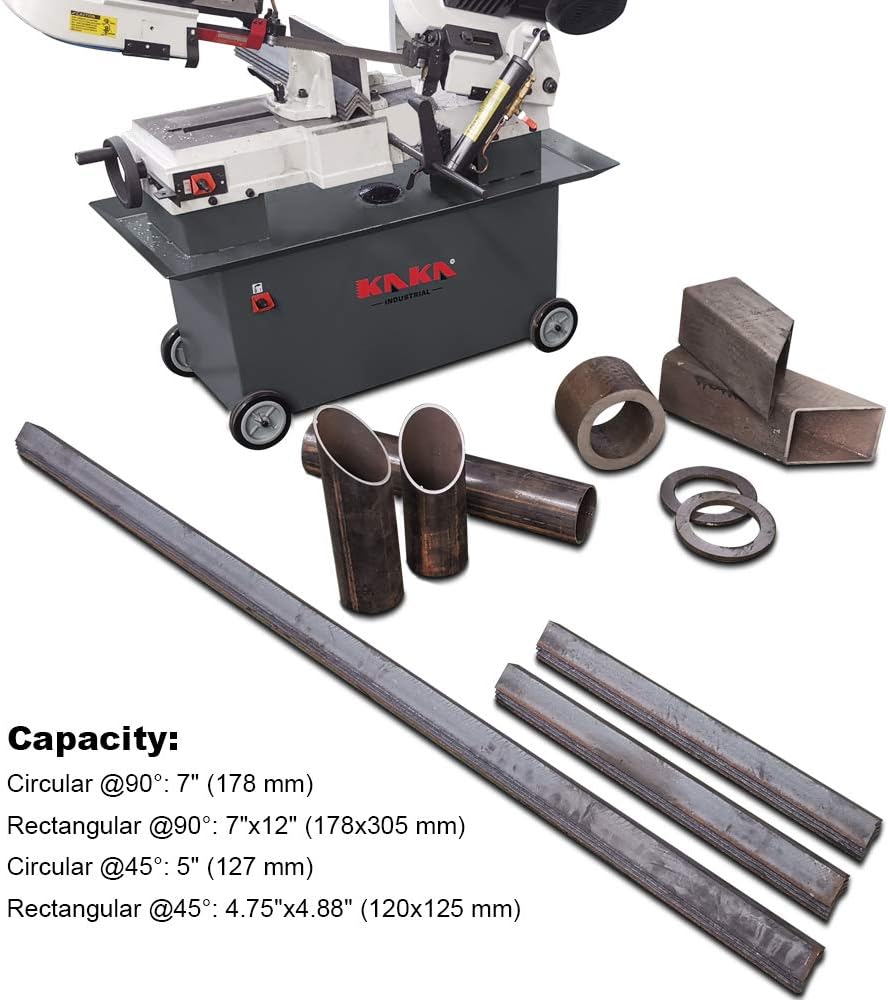 Metal Cutting Horizontal Band Saw 7x12 Capacity a7