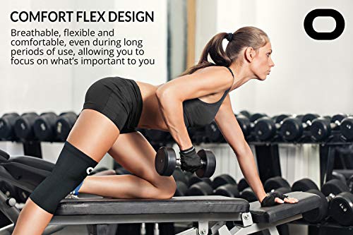 Compression Knee Sleeve for Pain Relief, Non-Slip Gym Support q7m