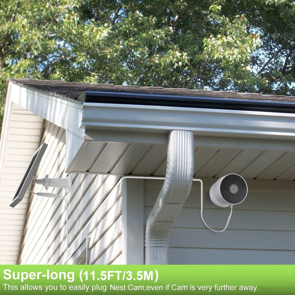 Solar Panel for Battery Camera Silver a7