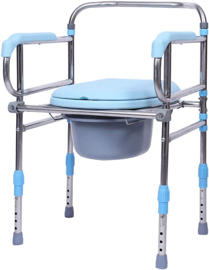 Shower Chair for Disabled Toilet Safety Frame Commode Bathroom Seat Elderly Handicapped 150kg a7