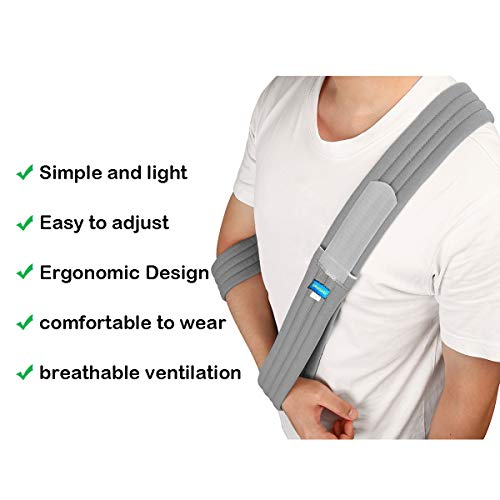 Arm Sling for Broken Bones Adjustable Shoulder Immobilizer q7