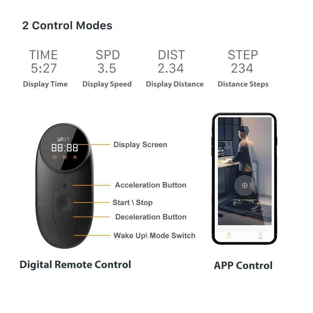 Folding Treadmill Ultra Slim Smart Walking Pad Portable Gym Running Device P1 Grey 0.5 k7