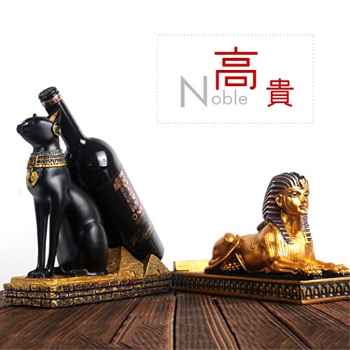 Wine Bottle Stand Rack Resin Sphinx Decoration k7