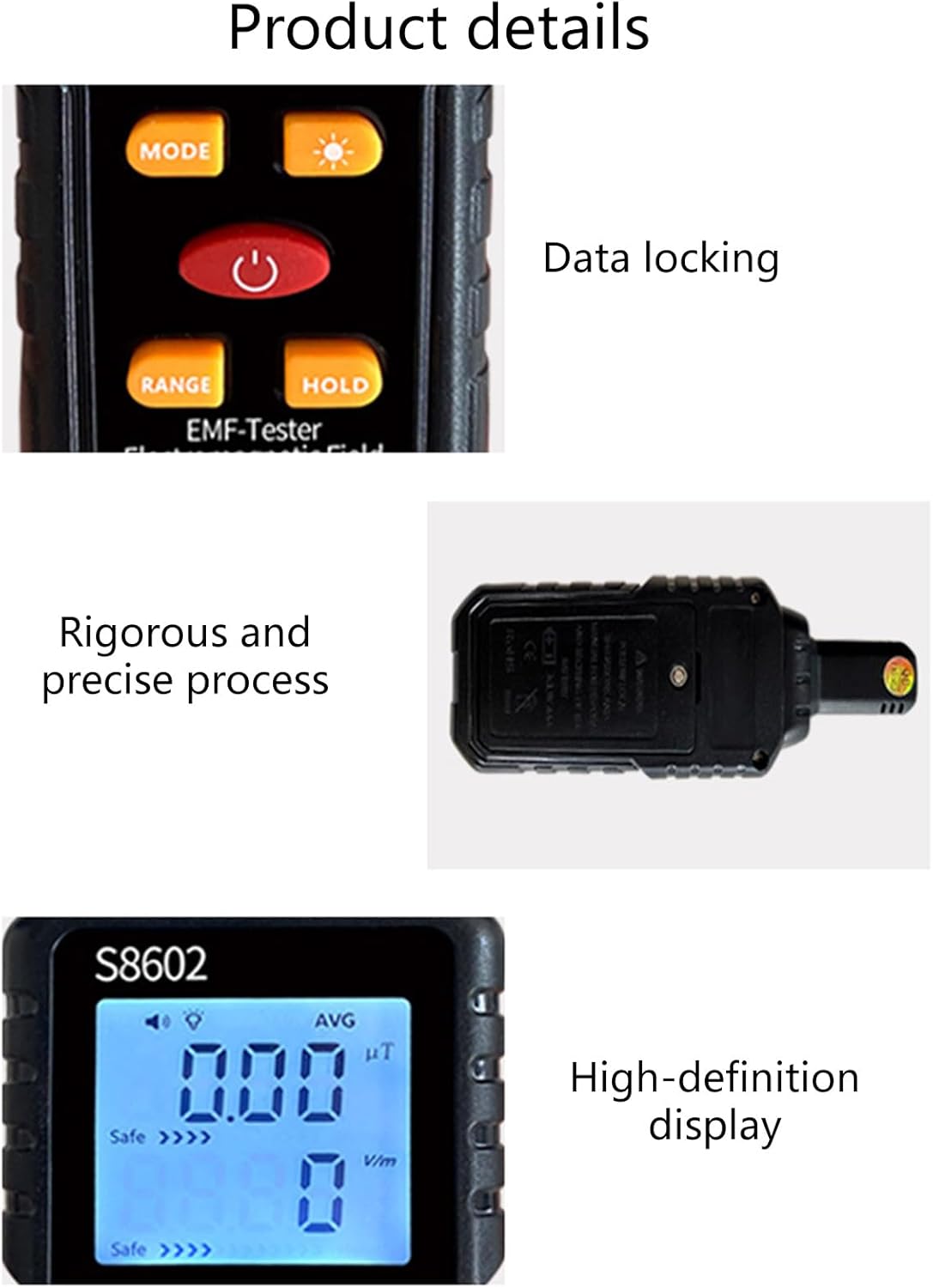 Nuclear Radiation Detector Dosimeter EMF Meter a7