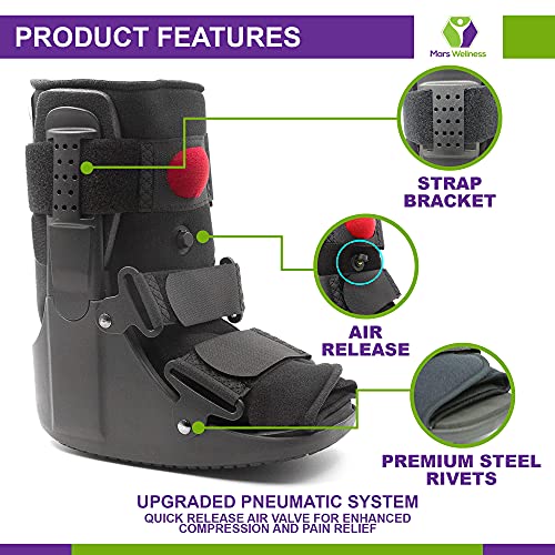 Short Air Cam Walker Boot for Fracture Ankle Foot Support S7