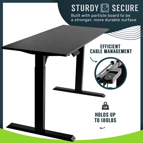 Electric Standing Desk Frame 60 x 24 Inch Motorized Workstation with Memory Settings a7