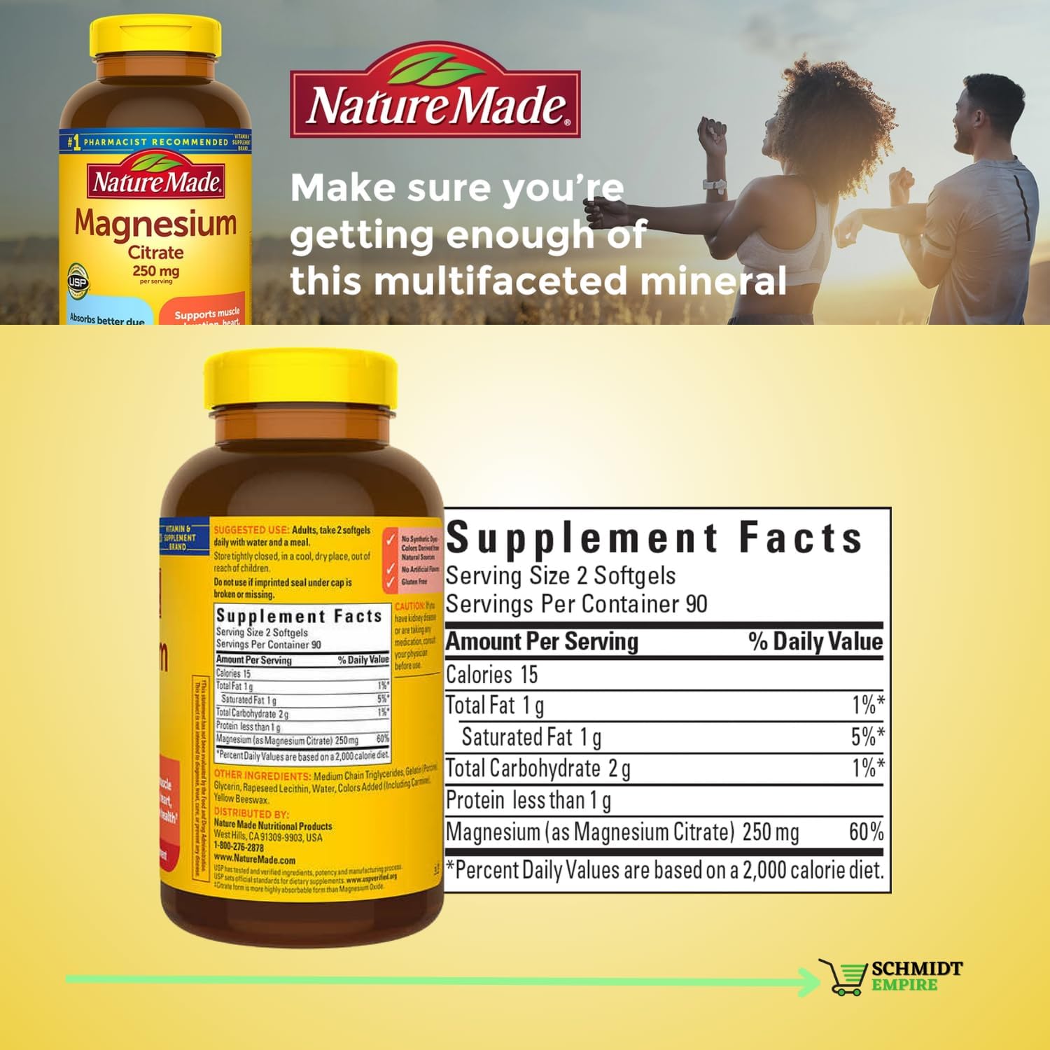 Magnesium Citrate 250 mg Softgels 180 Count a7