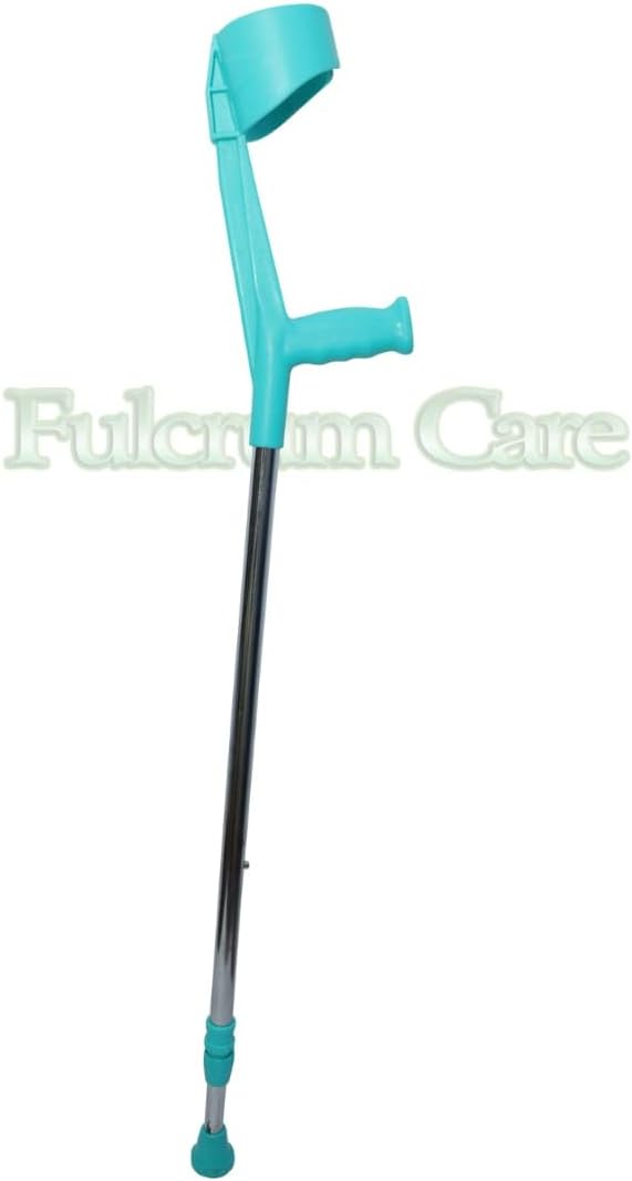 Lightweight Adjustable Elbow Crutch Green k7q