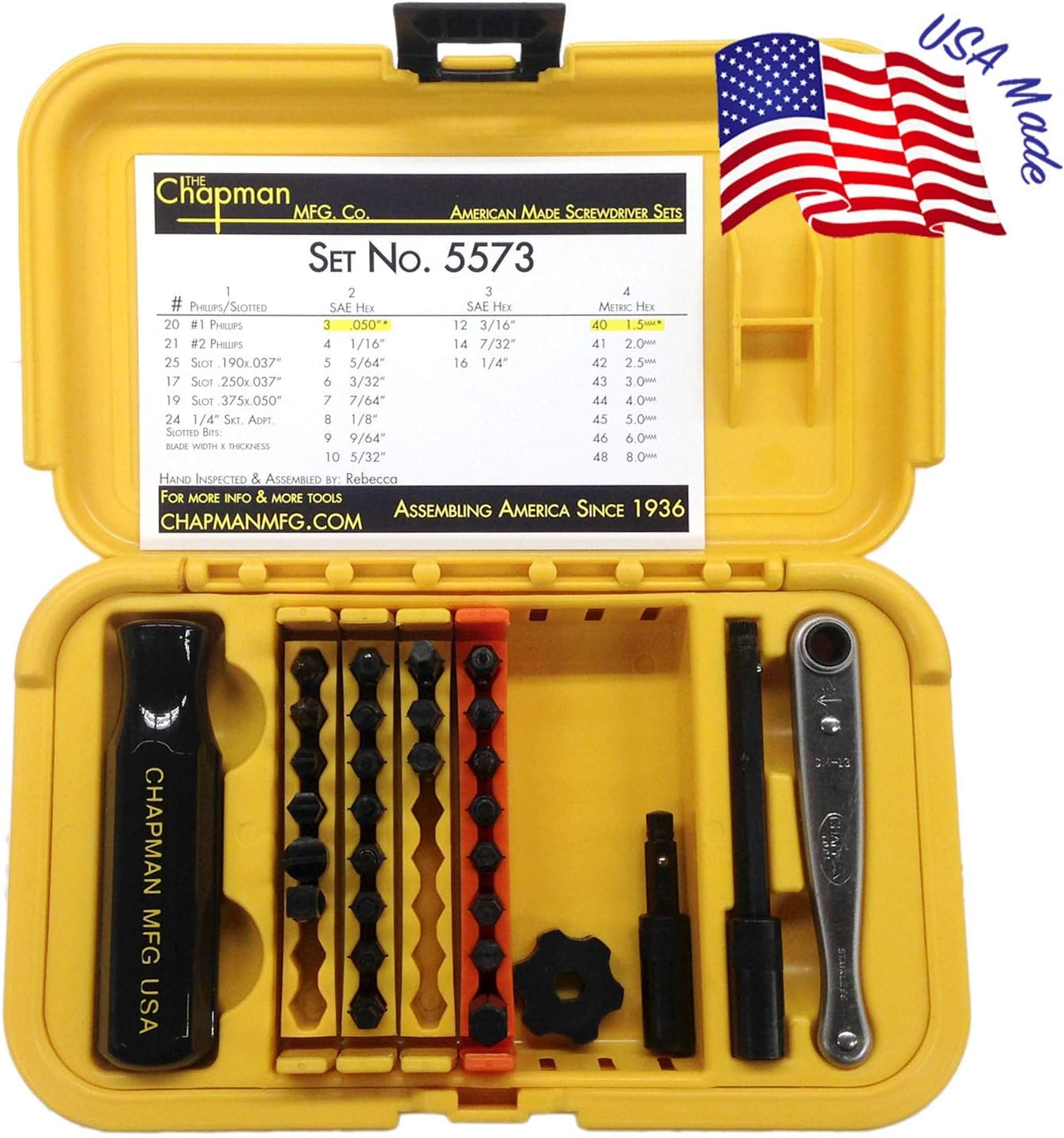Screwdriver Set with 24 Insert Bits and Mini Ratchet Tool k7m