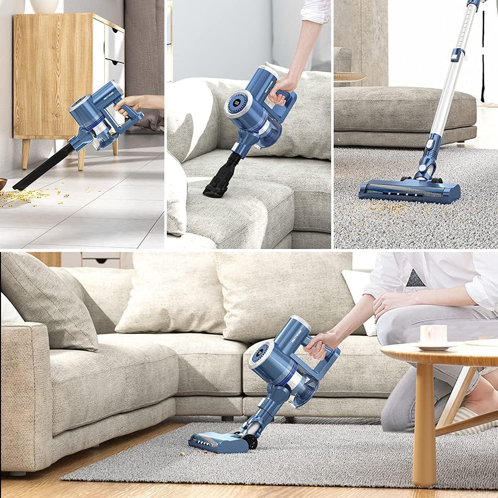 Cordless Stick Vacuum Cleaner with LED Display 20000Pa 4in1 Lightweight a7