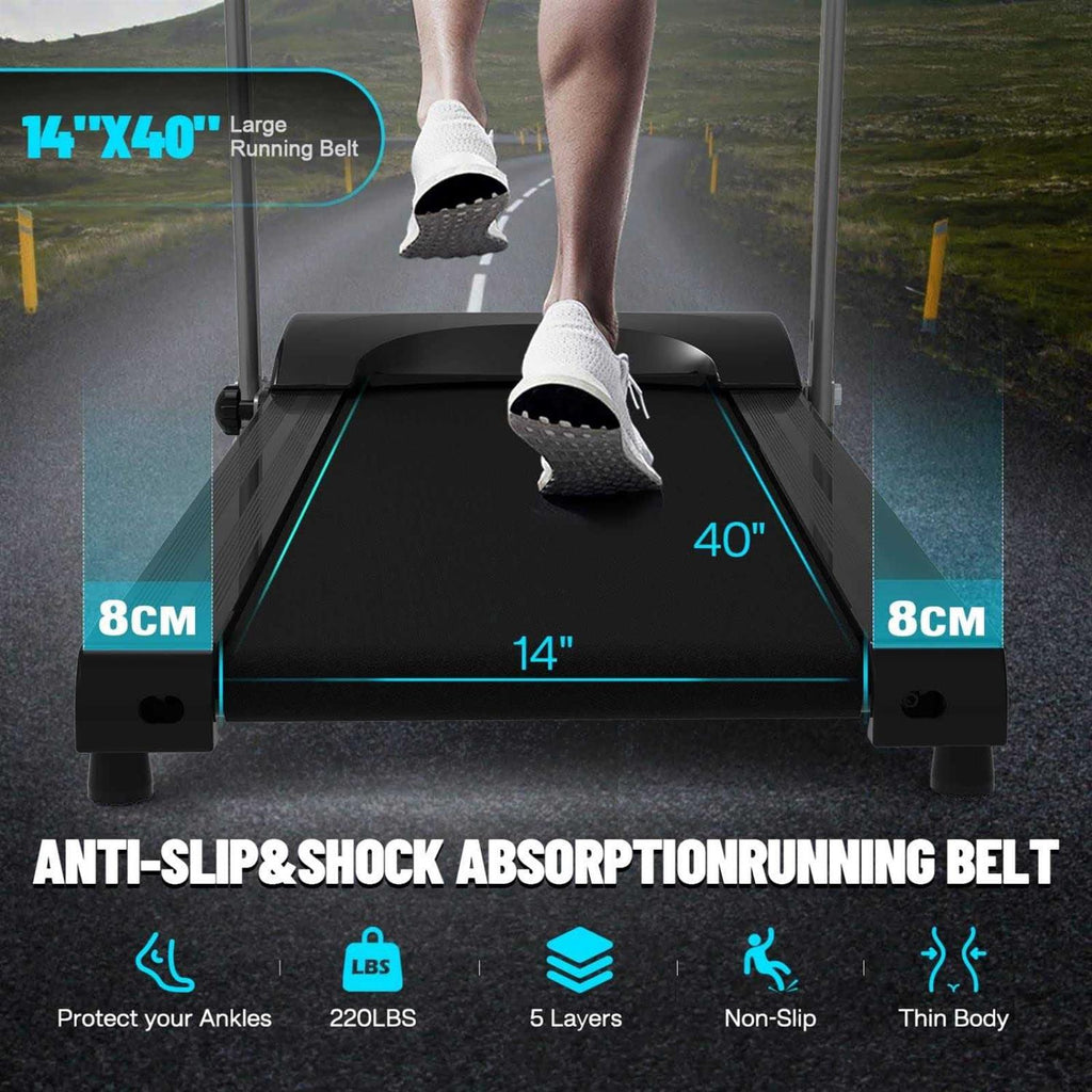 Foldable Electric Treadmill with Incline for Home Workout a7