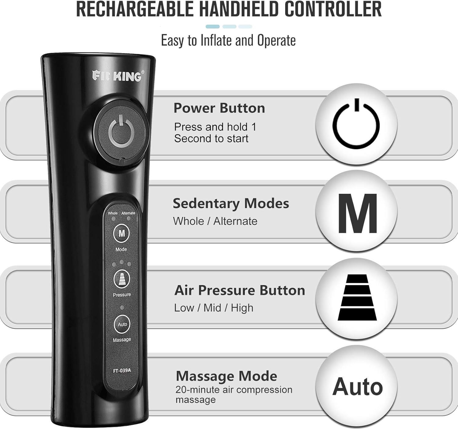 Inflatable Air Seat Cushion with Massage Mode k7x