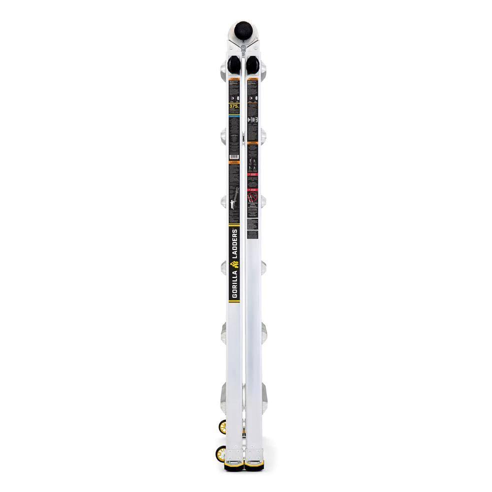 Aluminum Multi-Position Ladder with Wheels 26 ft, 375 lb Load Capacity k7