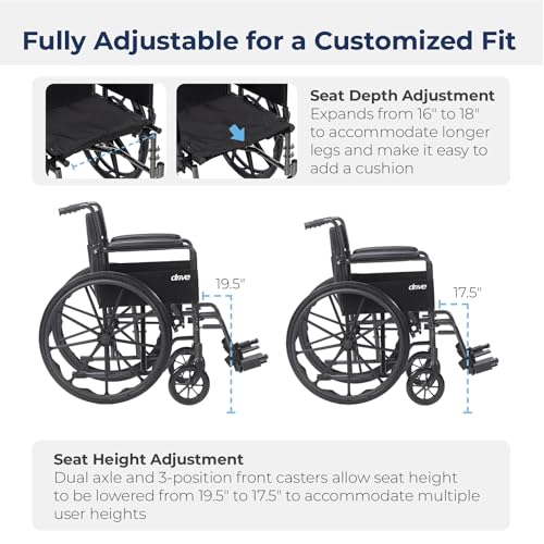 Wheelchair with Removable Arms and Swing Footrests 20 Seat k7
