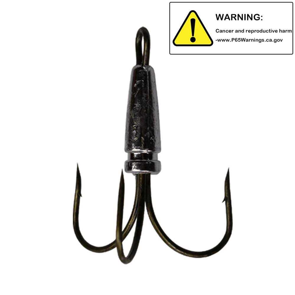 Snagging Weighted Treble Hooks 2pcs 5 Sizes k7m