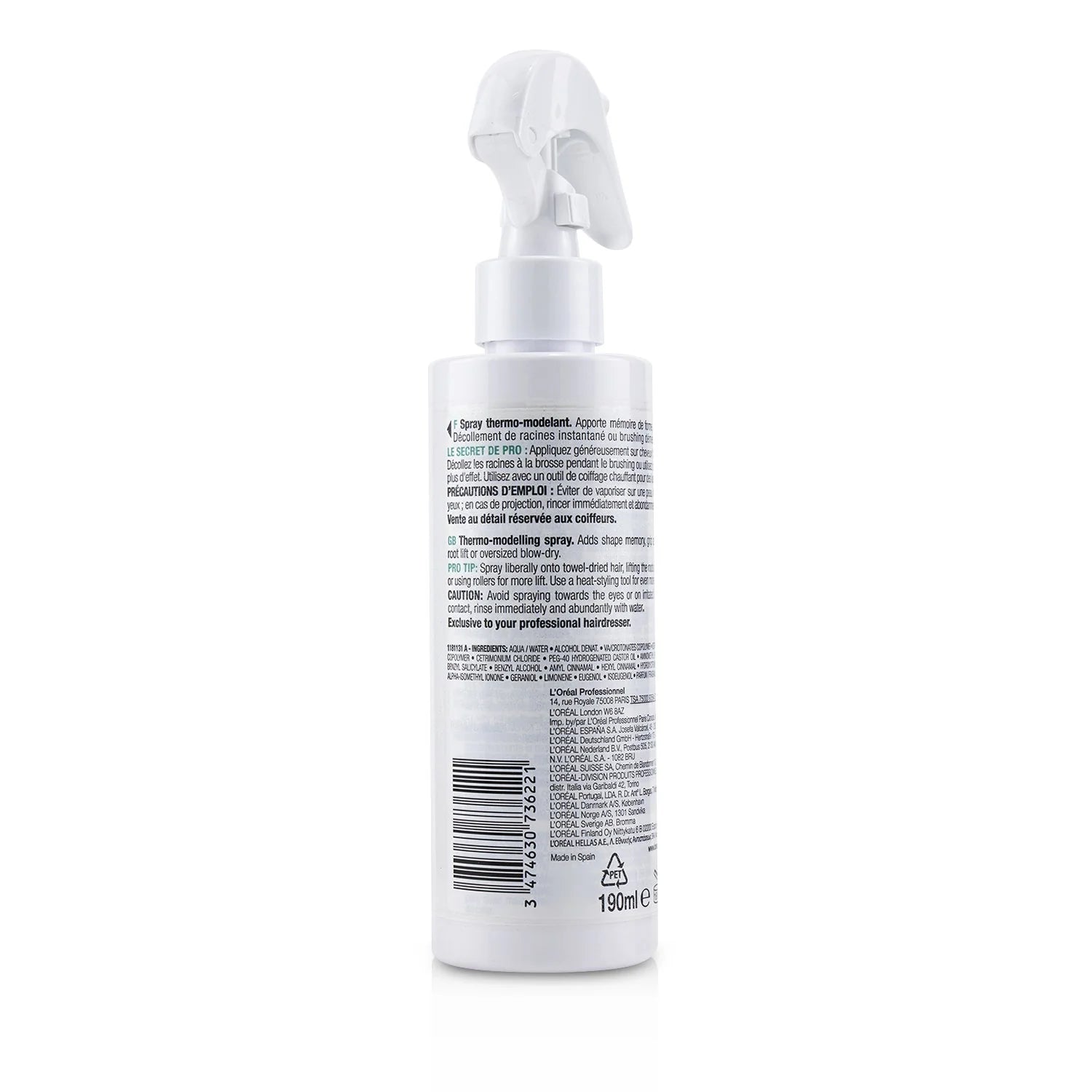Styling Thermal Setting Spray 190ml a7